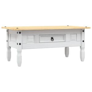 vidaXL Salontafel 100x55x44 cm Mexicaans grenenhout Corona-stijl wit