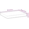 vidaXL Wandschappen 4 st zwevend 40x30x4 cm onbehandeld acaciahout