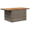 vidaXL 7-delige Loungeset met kussens poly rattan acacia grijs