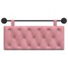 vidaXL Hangend Hoofdeinde Wandgemonteerd Roze 110 x 55 x 7 cm Fluweel