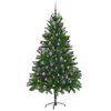 vidaXL Kerstboom met 300 LED met standaard Groen 210 cm PE