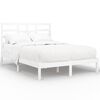 vidaXL Bedframe massief hout wit 120x200 cm