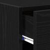 vidaXL Dressoir met lade Zwart Eiken 50 x 42,5 x 93 cm