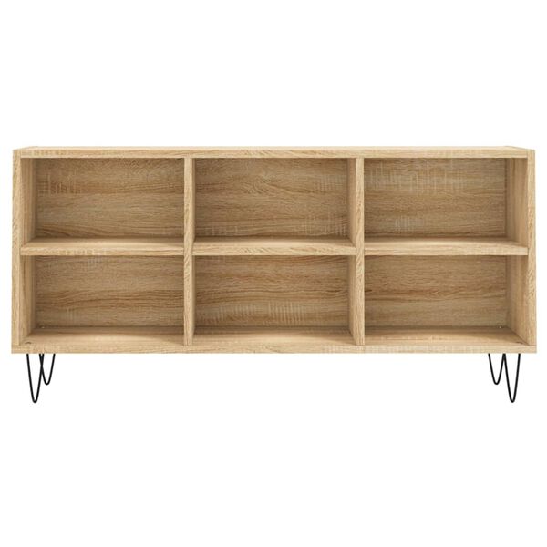 vidaXL Tv-meubel 103,5x30x50 cm bewerkt hout sonoma eikenkleurig