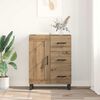 vidaXL Dressoir met lade Artisan Eiken 69,5 x 34 x 90 cm