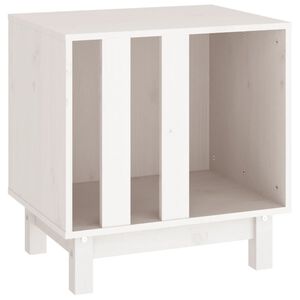 vidaXL Hondenhok 50x40x52 cm massief grenenhout wit