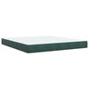 vidaXL Boxspring met matras fluweel donkergroen 180x200 cm