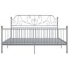 vidaXL Bedframe metaal grijs 180x200 cm