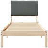 vidaXL Bedframe Bruin en donkergrijs 80 x 200 cm Massief grenenhout
