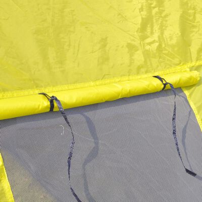 vidaXL Tent 6-persoons polyester blauw en geel