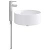 vidaXL Badkamer Waskom Chroom 40,5 x 40,5 x 15,5 cm Metaal