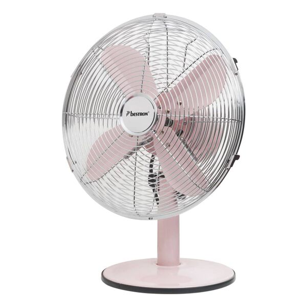 Bestron Tafelventilator DFT35R retro 35 W 35 cm roze