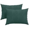 vidaXL Sofa Kussens 2 stuks Donkergroen 70 x 50 cm Cordstof
