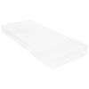 vidaXL Slaapbank met matras en USB stof taupe 90x200 cm