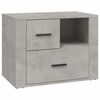 vidaXL Nachtkastje 60x36x45 cm bewerkt hout betongrijs