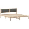 vidaXL Bedframe Donkergrijs 180 x 200 cm Massief grenenhout