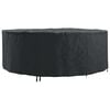 vidaXL Meubelhoes Zwart 244 x 244 x 85 cm 420D Oxford Stof