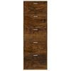 vidaXL Schoenenkast 59x17x169 cm bewerkt hout gerookt eikenkleurig