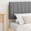vidaXL Bedframe met Gevoerd Hoofdgedeelte Lichtgrijs 90 x 200 cm