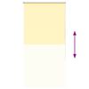 vidaXL Rolgordijn verduisterend 75x130 cm stofbreedte 70,7cm geel