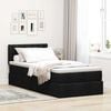 vidaXL Ottoman bed met matras en LED's 90x190cm stof zwart