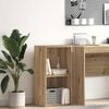 vidaXL Boekenkast 40x30x77 cm bewerkt hout artisanaal eikenkleurig