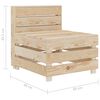 vidaXL Tuinbank pallet hout