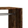 vidaXL Kledingkast 77x48x102 cm bewerkt hout gerookt eikenkleurig