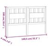 vidaXL Hoofdbord 140,5x4x100 cm massief grenenhout wit