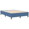 vidaXL Platform bedframe Blauw 140 x 190 cm Katoen Stof