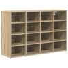 vidaXL Schoenenkast Sonoma Eiken 103 x 30 x 67 cm Bewerkt hout