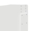 vidaXL Hoofdbord Glanzend Wit 200 cm Bewerkt hout
