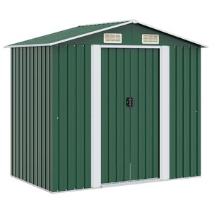 vidaXL Tuinberging 204x132x186 cm metaal groen