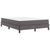 vidaXL Bedframe met matras Grijs 140 x 200 cm Stof