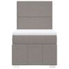 vidaXL Boxspring met matras stof taupe 90x190 cm