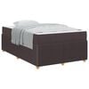 vidaXL Bedframe Donkerbruin 120 x 190 cm Stof