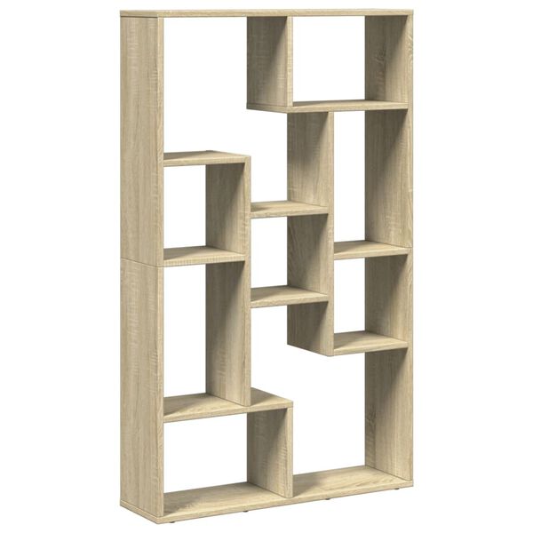 vidaXL Boekenkast 72x20x120 cm bewerkt hout sonoma eikenkleurig
