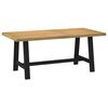 vidaXL Eettafel NOAIN A-vormige poten 180x90x75 cm massief hout