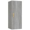 vidaXL Wandkast 34,5x34x90 cm bewerkt hout grijs sonoma eikenkleurig