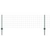 vidaXL Hek met Paal Groen 0,6 x 25 m Staal en PVC