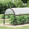 vidaXL Plantenafdekking met zeilringen 2x8 m polyethyleen