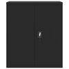 vidaXL Archiefkast 90x40x145 cm staal zwart