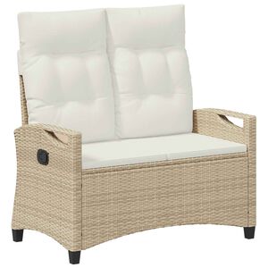 vidaXL Tuinbank Beige en Cr&egrave;me 105 x 60 x 112 cm Staal en Polyester