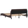 vidaXL Bedframe "Dover" stof donkerbruin 160x200 cm