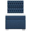 vidaXL Boxspring met matras stof blauw 100x200 cm