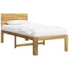 vidaXL Eenpersoonsbed met hoofdbord ROSTOCK Wit 90 x 190 cm