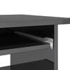 vidaXL Bureau 80x45x74 cm spaanplaat hoogglans grijs