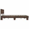 vidaXL Bedframe bewerkt hout metaal bruin eikenkleur 150x200 cm