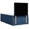 vidaXL Boxspring met matras stof blauw 120x190 cm
