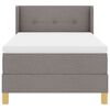 vidaXL Boxspringbed met matras Taupe 200 x 100 cm Polyester